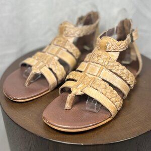 Roan Leather Gladiator Sandals in Tan - Size 9